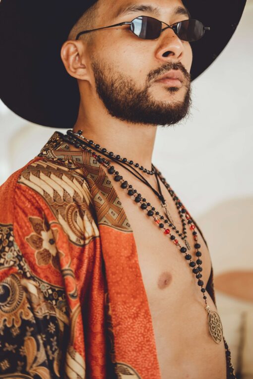 Luxurious Silk Kimono Robe and Boxer Set The Perfect Christmas Gift for Him - Image 3