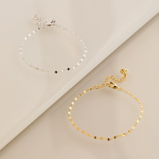 Oval Chain Bracelet Minimalist Elegance for Everyday Style - Image 3