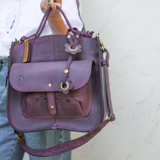 LadyBuQ Personalized Leather Hobo Tote The Perfect Gift for Her - Image 2