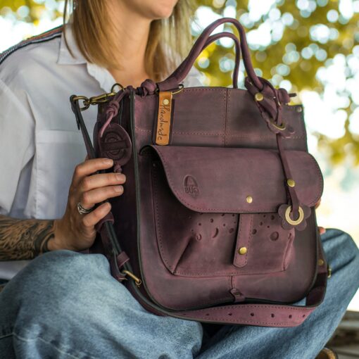 LadyBuQ Personalized Leather Hobo Tote The Perfect Gift for Her - Image 5