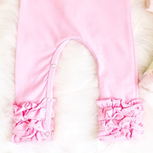 Personalized Baby Girl Coming Home Outfit Ruffled Romper, Custom Shower Gift, Newborn Layette - Image 5