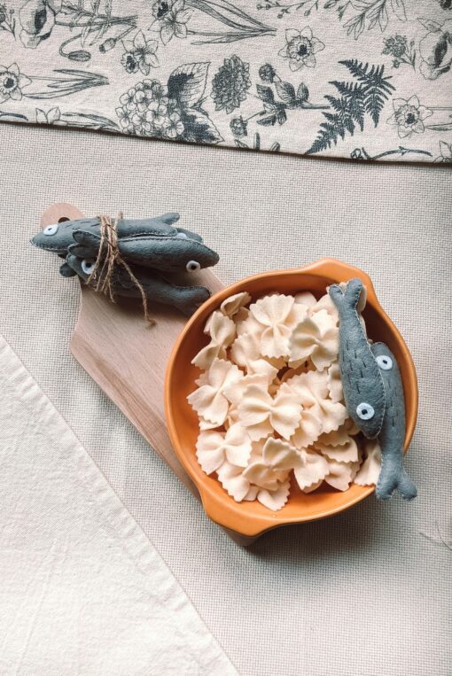 Realistic Felt Anchovy A Savory Playtime Treat for Imaginative Chefs - Image 4