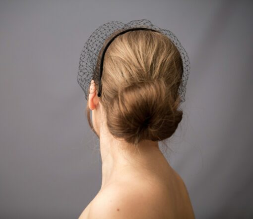 Birdcage Veil Wedding Guest Hairband The Perfect Accessory for Special Occasions - Image 3