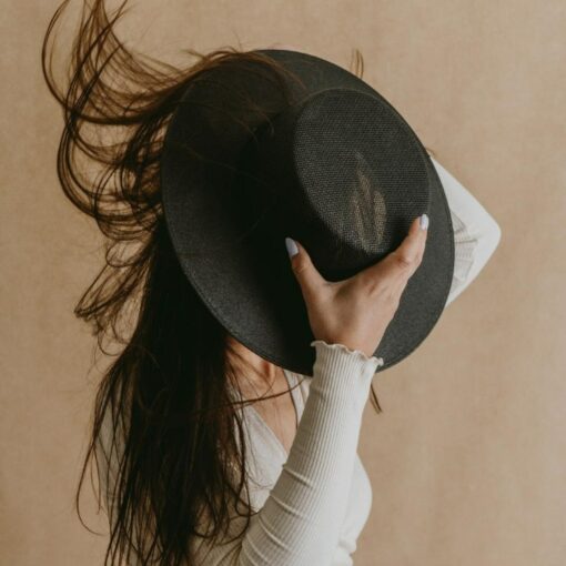 Black Boater Hat The Perfect Summer Accessory for Women - Image 5