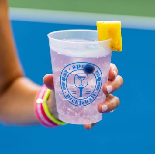 Pickleball Party Cups Elevate Your Game with Dinks and Drinks (10-Pack) - Image 2