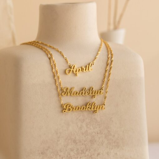 Personalized Twist Chain Name Necklace A Timeless Treasure for Your Loved Ones - Image 2