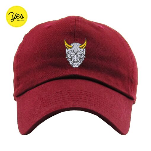 Embroidered Hannya Mask Baseball Cap Unleash Your Inner Demon with Style - Image 5