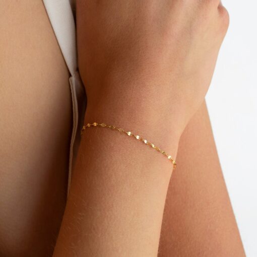 Oval Chain Bracelet Minimalist Elegance for Everyday Style - Image 2
