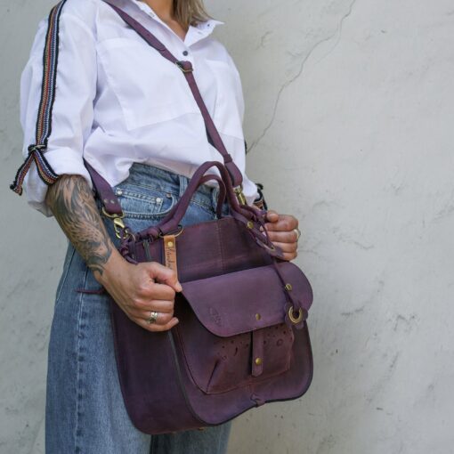 LadyBuQ Personalized Leather Hobo Tote The Perfect Gift for Her - Image 4