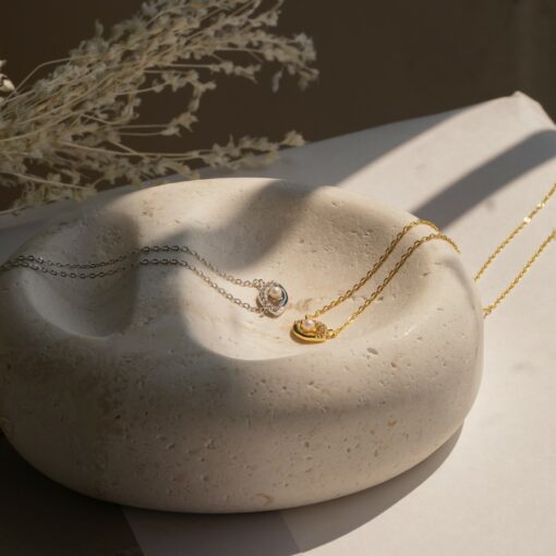 Pave Diamond Evil Eye Charm Necklace A Shimmering Talisman for Protection and Style - Image 6