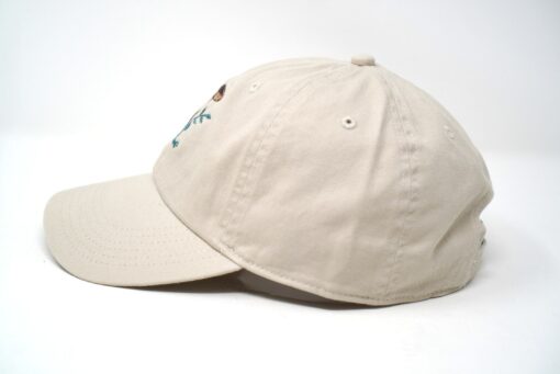 Embroidered Mushroom Family Baseball Cap Washed Cotton, Curved Brim, Summer Hat - Image 3