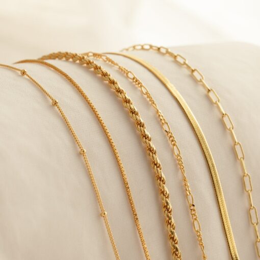 Caitlyn Minimalist's Delicate Silver Chains Elevate Your Style with Timeless Elegance - Image 2