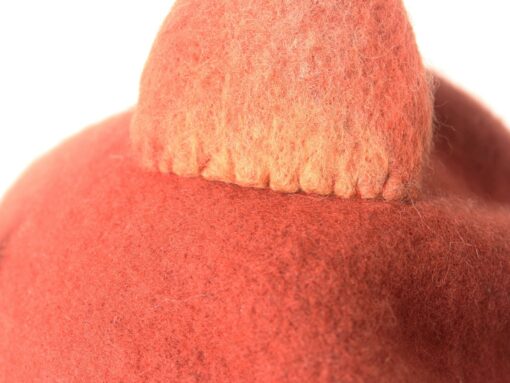 Enchanting Fox Beret Handmade Wool Felted Beret with Playful Fox Ears - Image 5