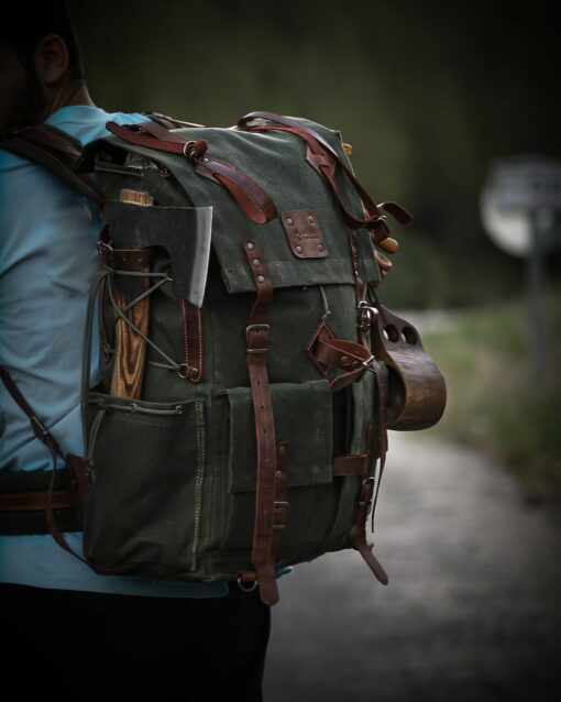 Bushcraft Backpack Your Rugged Companion for Wilderness Adventures - Image 6