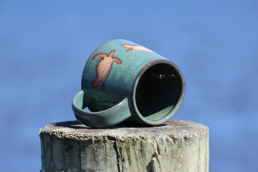 Sea Turtle Sanctuary A Handmade Pottery Mug for Ocean Conservationists - Image 6
