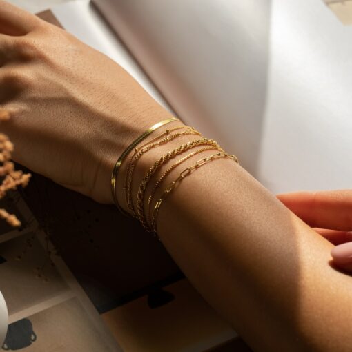 Caitlyn Minimalist Delicate Bracelet Chains for Timeless Elegance - Image 6