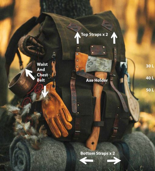 Bushcraft Backpack Your Rugged Companion for Wilderness Adventures - Image 4