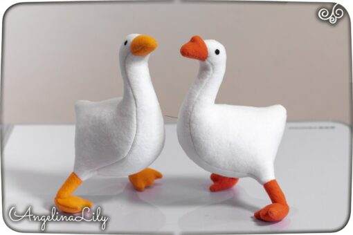 Adorable Untitled Goose Game Plush Handmade Soft Plushie for Goose Enthusiasts - Image 2