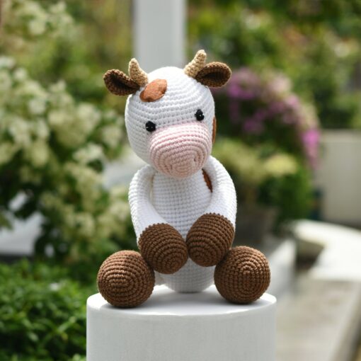 Cuddle-Worthy Milk Cow Crochet Plushie Your Farm-Fresh Friend in Custom Colors - Image 5