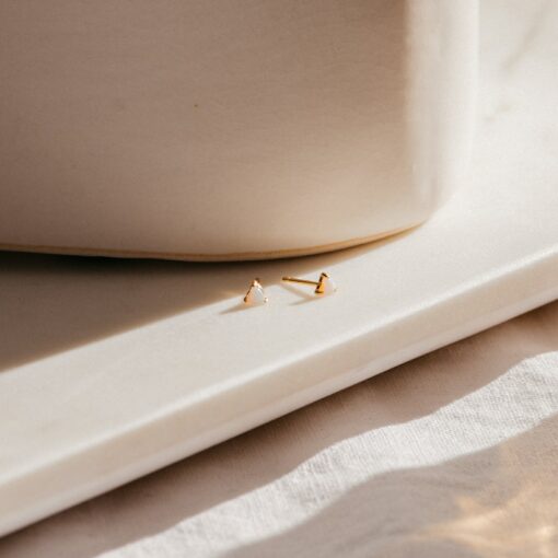 Sparkling Opal Heart Studs Minimalist Elegance for Every Occasion - Image 2
