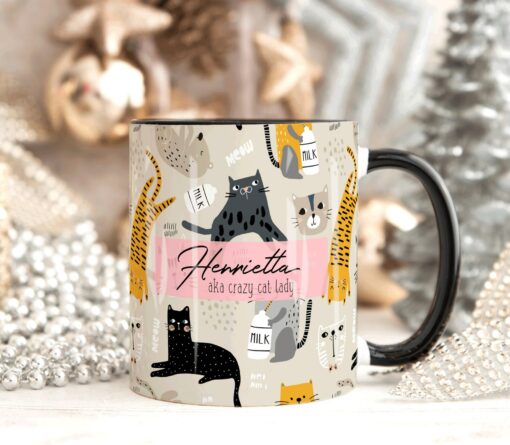 Purrfectly Personalized The CRAZY CAT LADY Mug for Feline-Loving Queens - Image 4