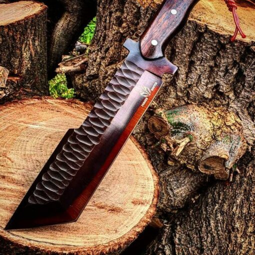 Handcrafted Heavy-Duty Machete The Ultimate Outdoor Companion for Hunters, Campers, and Adventurers - Image 4