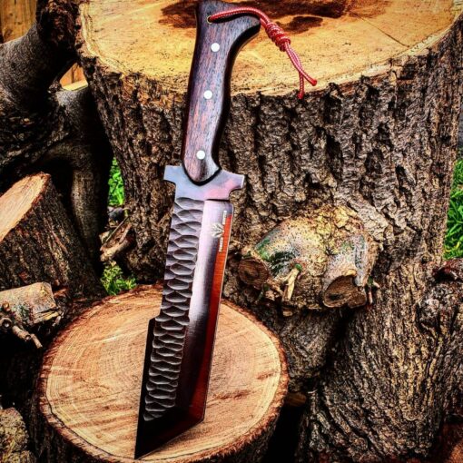Handcrafted Heavy-Duty Machete The Ultimate Outdoor Companion for Hunters, Campers, and Adventurers - Image 3