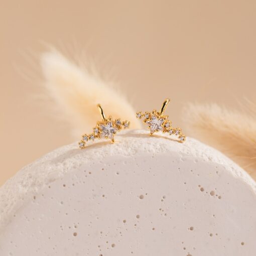 Starry Night Diamond Ear Cuffs Elevate Your Style with Celestial Charm - Image 2