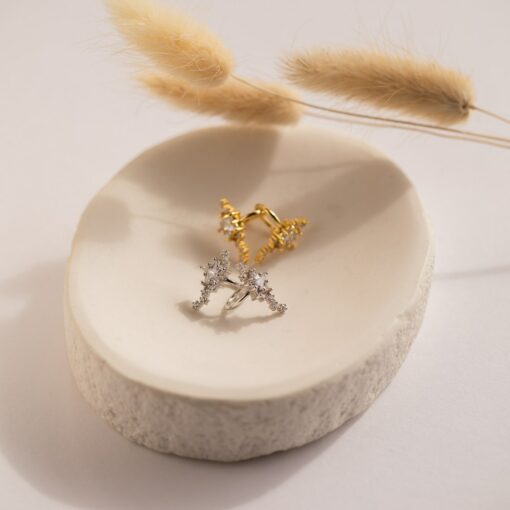 Starry Night Diamond Ear Cuffs Elevate Your Style with Celestial Charm - Image 4
