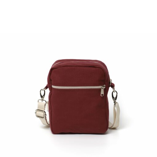 Koala 208 Rose Red Mini Canvas Crossbody Travel Bag for Unisex - Image 4