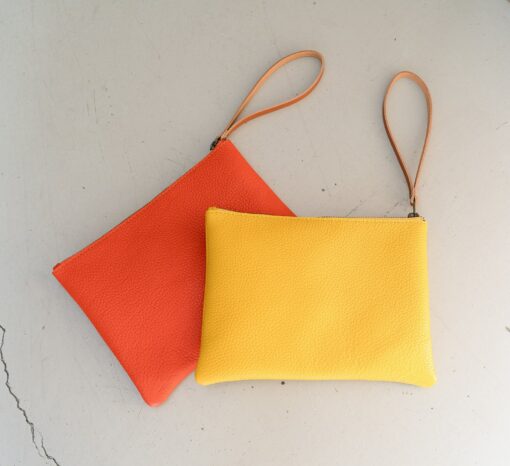 Captivating Leather Clutch A Symphony of Colors for Every Occasion - Image 3