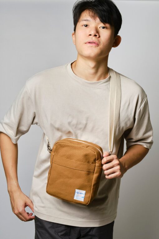 Cognac Brown Mini Crossbody Bag The Perfect Everyday Sling with a Touch of Style - Image 2