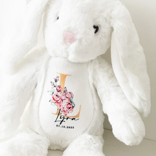 Personalized Cuddly Bunny The Perfect Keepsake for Your Little One - Image 4