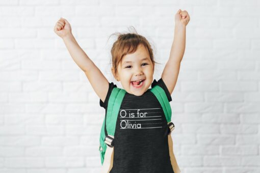 Personalized Alphabet Shirt Design Your Own Custom School Shirt for Kids - Image 2
