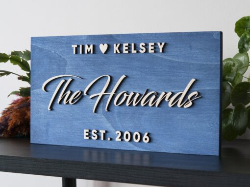 Personalized Family Name Sign A Timeless Anniversary Gift to Cherish - Image 3