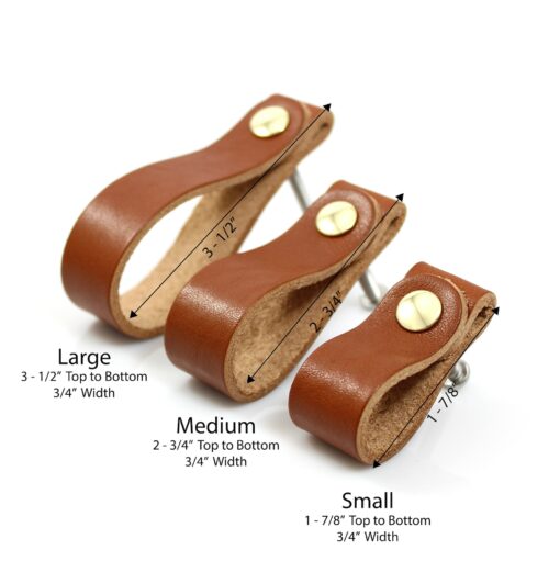 Rustic Leather Drawer Pulls Elevate Your Home Decor with American-Made Craftsmanship - Image 3