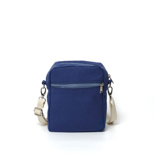 Petite Indigo Blue Canvas Messenger Bag A Stylish and Practical Companion for Women - Image 4