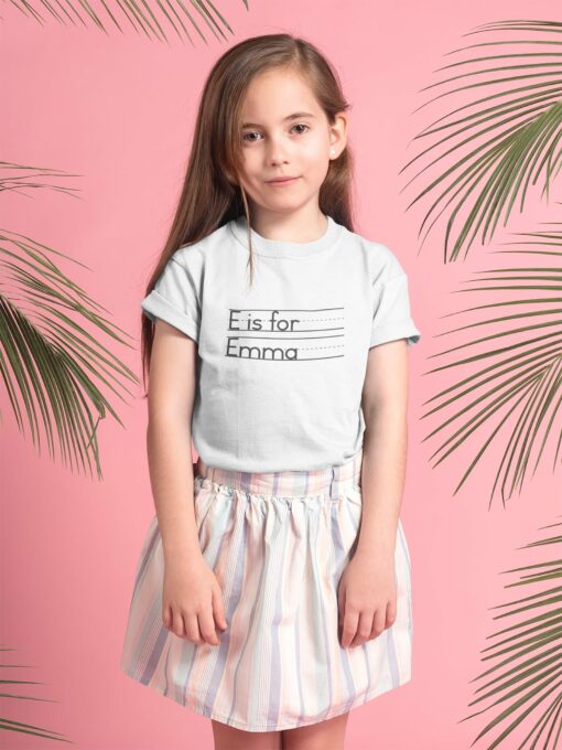Personalized Alphabet Shirt Design Your Own Custom School Shirt for Kids - Image 3