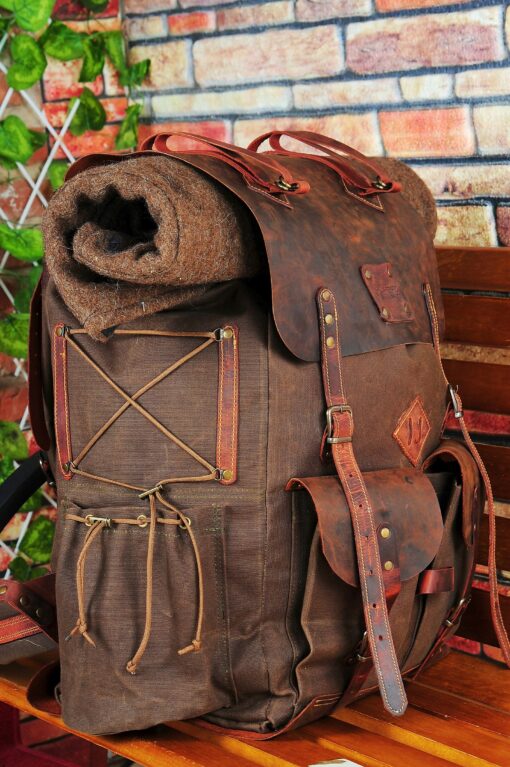 Bushcraft Backpack Your Rugged Companion for Wilderness Adventures - Image 5