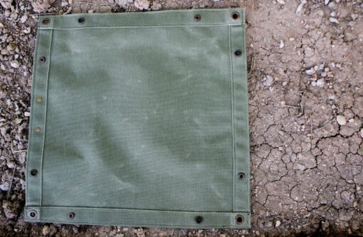 Bushcraft Utility Mat Waxed Canvas Wood Carrying Case and Seat Pad for Outdoor Adventures - Image 5