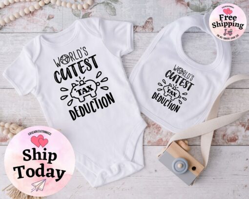 World's Cutest Tax Deduction Announce Your Pregnancy with a Hilarious Baby Onesie - Image 3