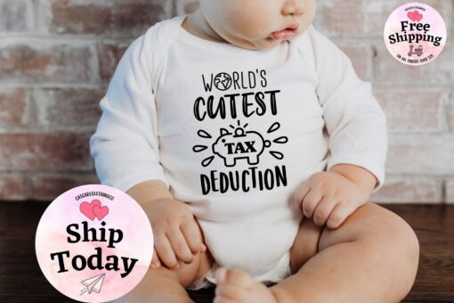 World's Cutest Tax Deduction Announce Your Pregnancy with a Hilarious Baby Onesie - Image 5