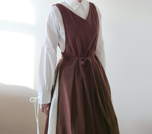 Plus Size Pinafore Apron The Ultimate Viking Apron Dress for Halloween and Beyond - Image 2