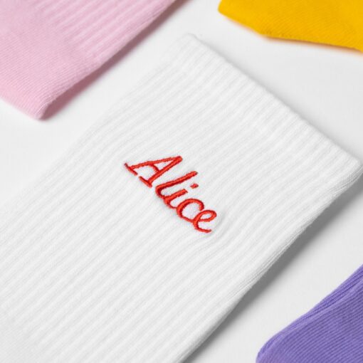 Personalized Embroidered Name Socks Cozy Comfort with a Touch of You - Image 2