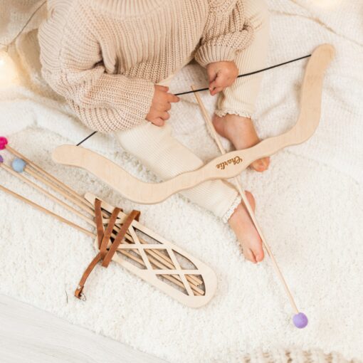 Personalized Wooden Archery Set Empowering Young Adventurers with the Thrill of Bow and Arrow - Image 5