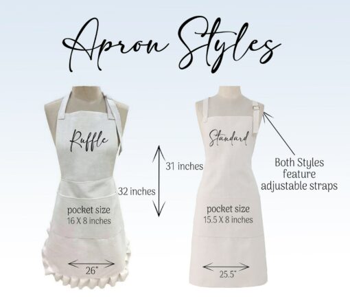 Personalized Linen Kitchen Apron Elevate Your Cooking Style with Custom Embroidered Aprons - Image 5