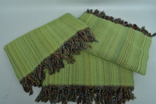 Pistachio Green Diamond Throw Indulge in Comfort and Style with Our King-Size Turkish Blanket - Image 6