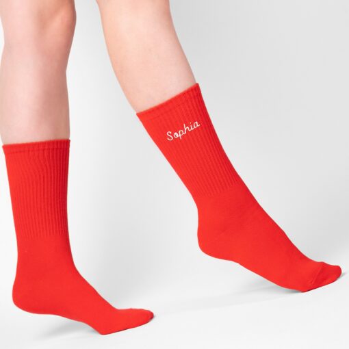 Personalized Embroidered Name Socks Cozy Comfort with a Touch of You - Image 3