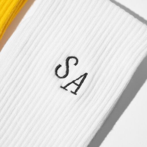 Personalized Embroidered Initial Socks Elevate Your Style with Custom Comfort - Image 2