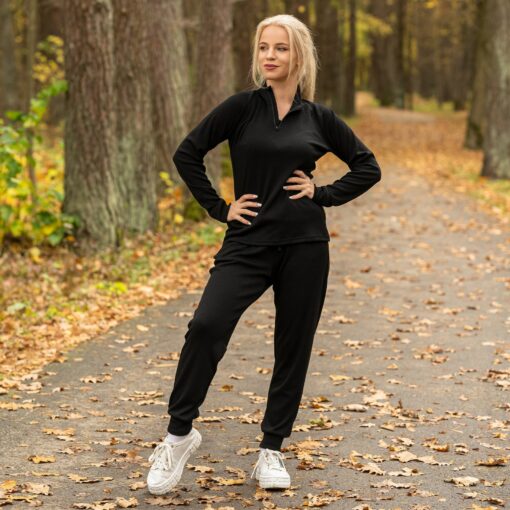 Cozy Comfort Merino Wool Sweatpants for Women - Lounge in Luxury - Image 3